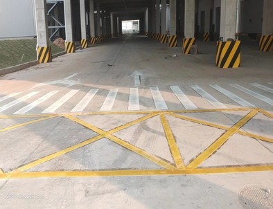 鸡西鸡西厂区道路标线施工